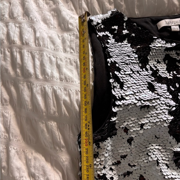 Lucy Paris Black and White Sequin Tank Top - Picture 11 of 11